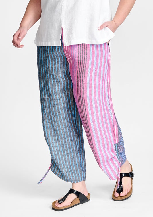 OriGoods Linen Pants for Women Loose Cool Thin Transparent 2023 Summer  Pants Original Design Meditation Zen Linen Trousers B038